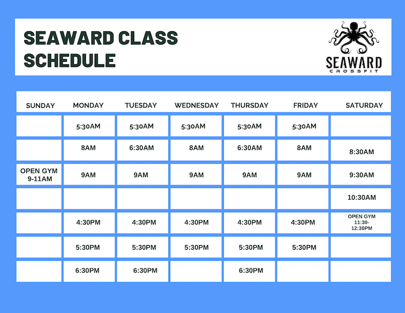 Class Schedule Aug 2020 Class Schedule